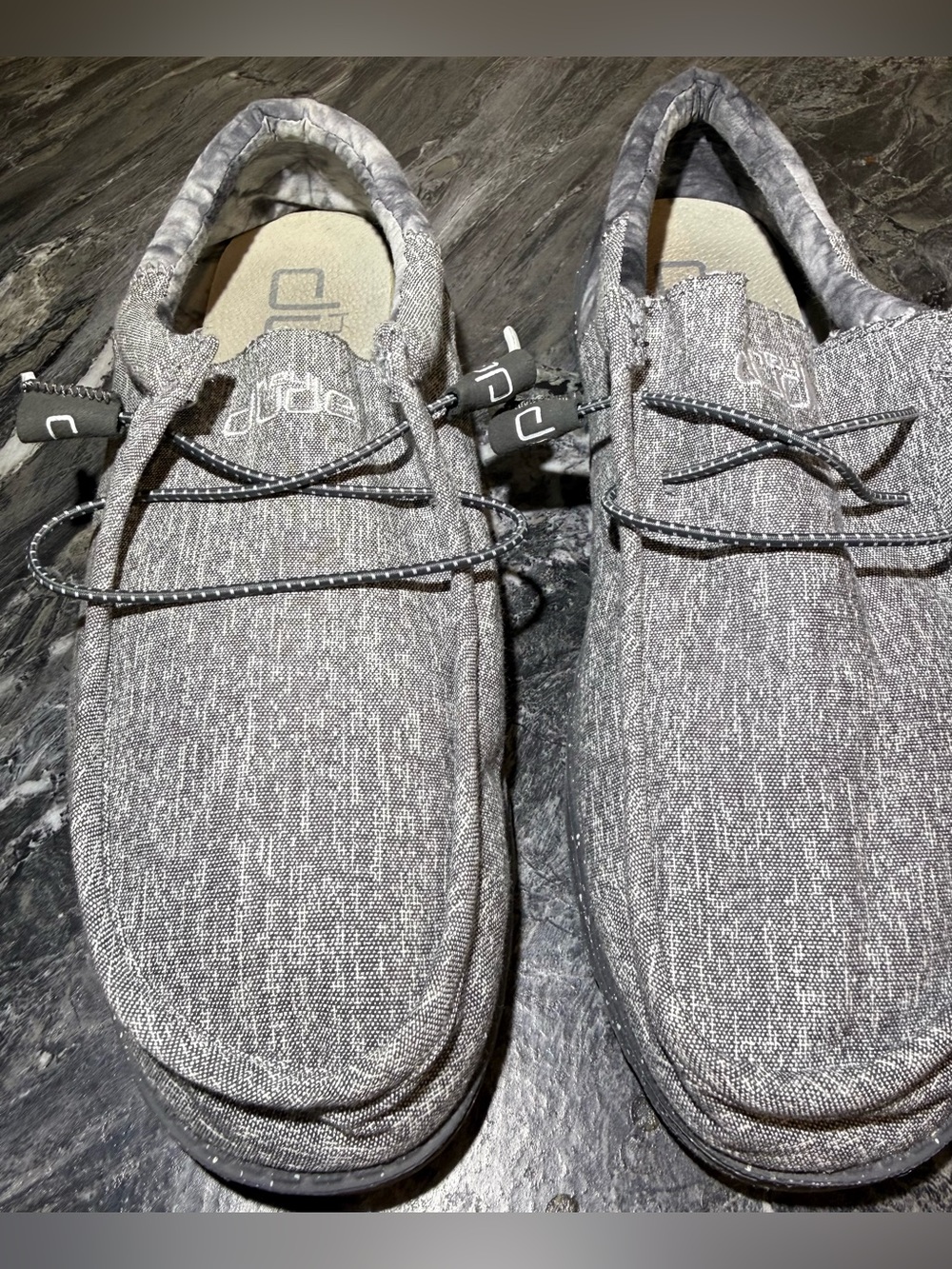 Hey Dude Men's Slip-On Loafers in Heather Gray